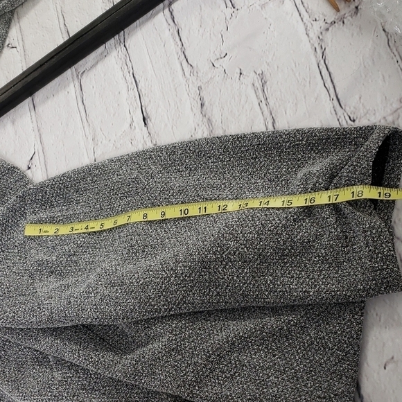 Maurices No Button Cardigan Jacket Black & White Peplum 3/4 Sleeve Plus 4 EUC - Picture 11 of 13